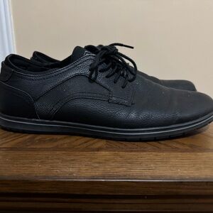 Aldo Black Textured Men's Oxfords